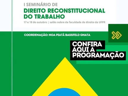 Notícia 1  O evento é organizado pelo Grupo de Pesquisa Trabalho Sitiado (GPTS).